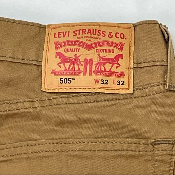 Levi’s 505 in Caraway color (caramel) Sz 32 x 32. EUC - Picture 2 of 6